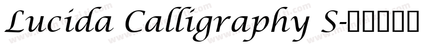 Lucida Calligraphy S字体转换